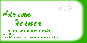 adrian heiner business card